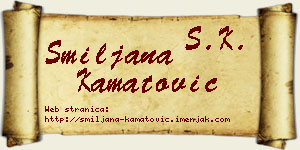 Smiljana Kamatović vizit kartica